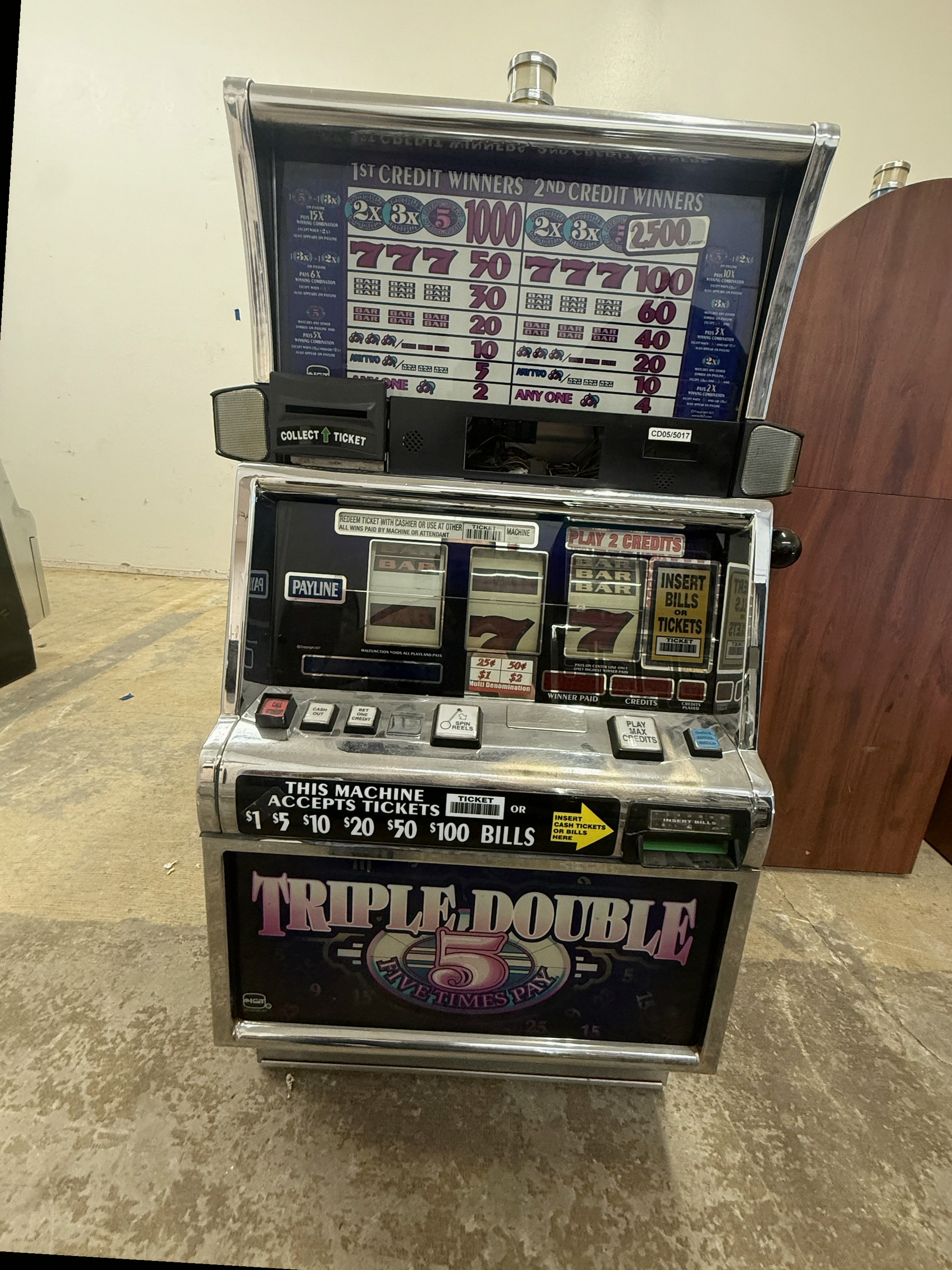 IGT Reel Spinner Triple Double 5 Times Pay