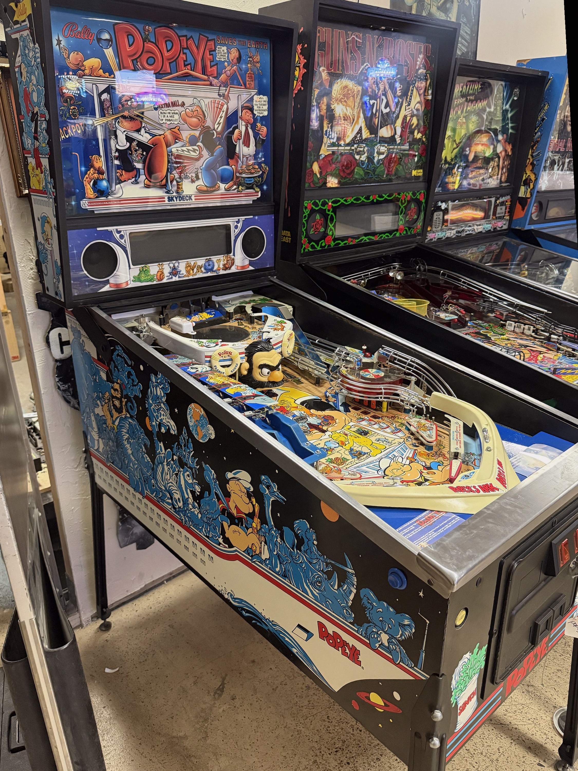 Popeye Pinball Machine